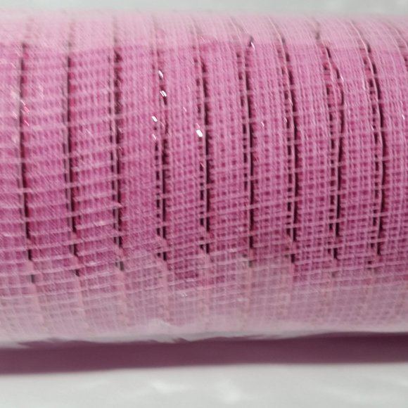 Pink Deco Mesh 6 Rolls Crafts Wreaths 10" 10 Yard